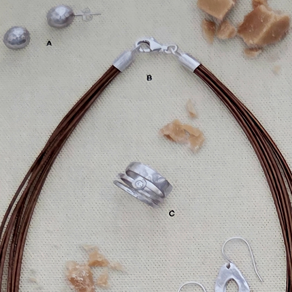 Silpada Sterling Silver & Zirconia Stacking Rings - Picture 8 of 15